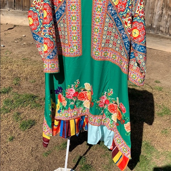 Colorful Boho Festival Dress 14-16 - Picture 7 of 7